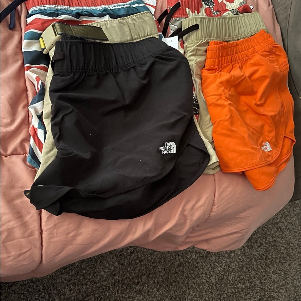 The North Face Black and Orange Women's Shorts